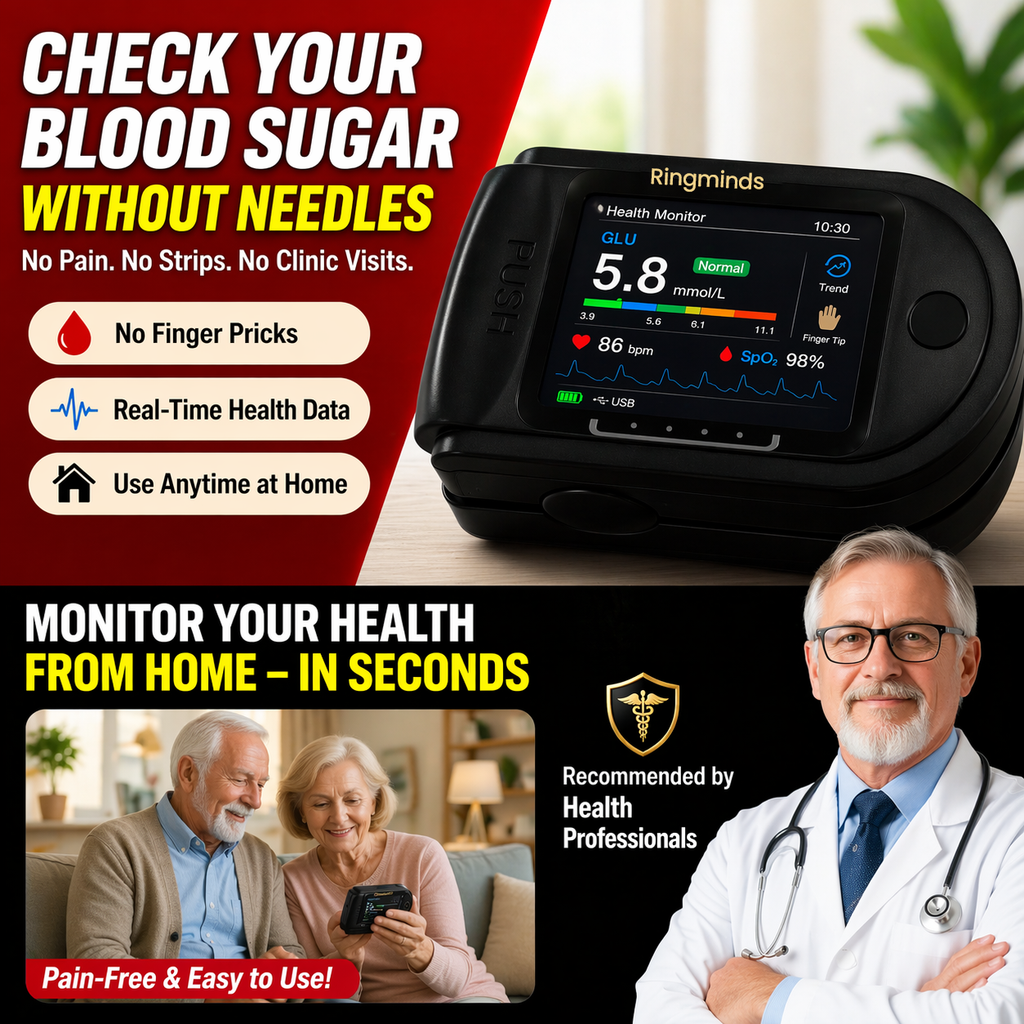 Ringminds™ Non-Invasive Blood Glucose Monitor | High-Precision 99.9% Accuracy | TGA Certified