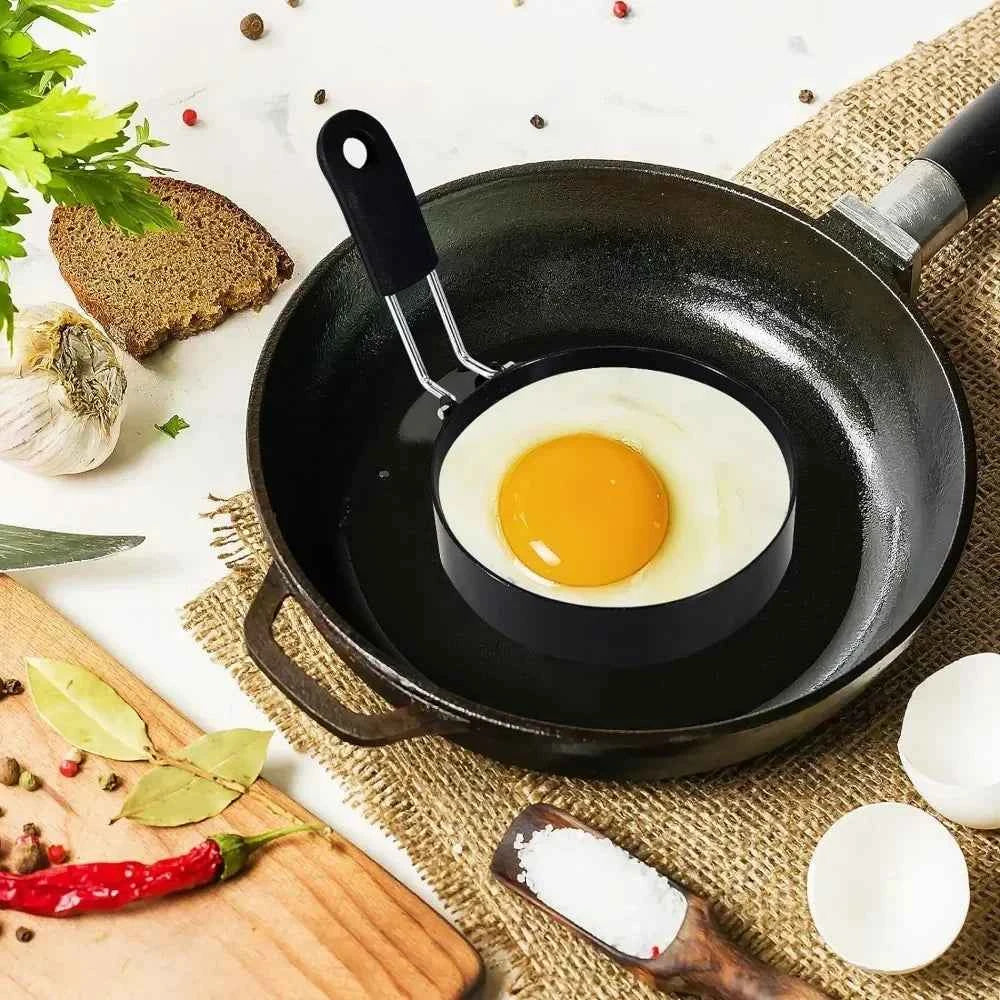 Stainless Steel Pancake Mold: Perfectly Shaped Breakfast Eggs and Pancakes Every Time