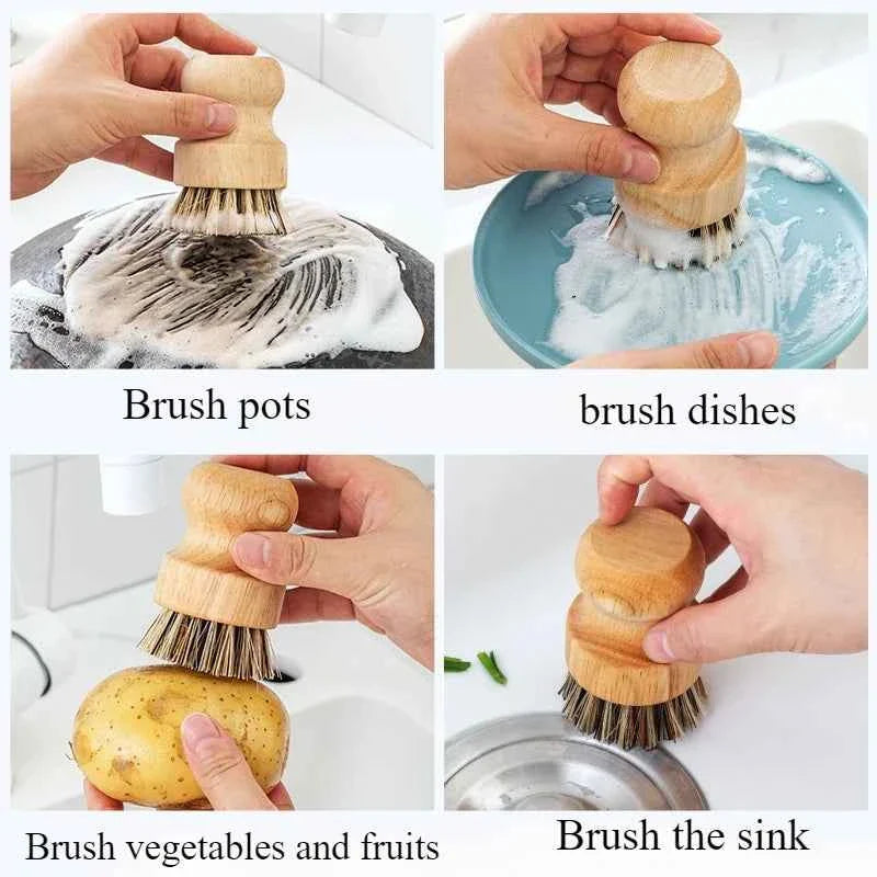 Eco-Friendly Kitchen Cleaning Brush Set for Effortless Dishwashing