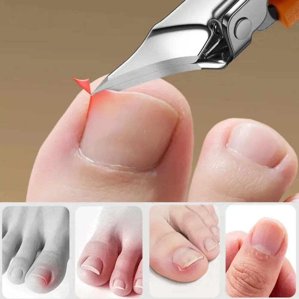 Premium 25 Degree Slant Edge Nail Clipper for Ingrown Toenails - Precision Trimming Made Easy
